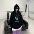 Women's Street Retro Fleece Print Hoodie - ROUTINE FASHION
